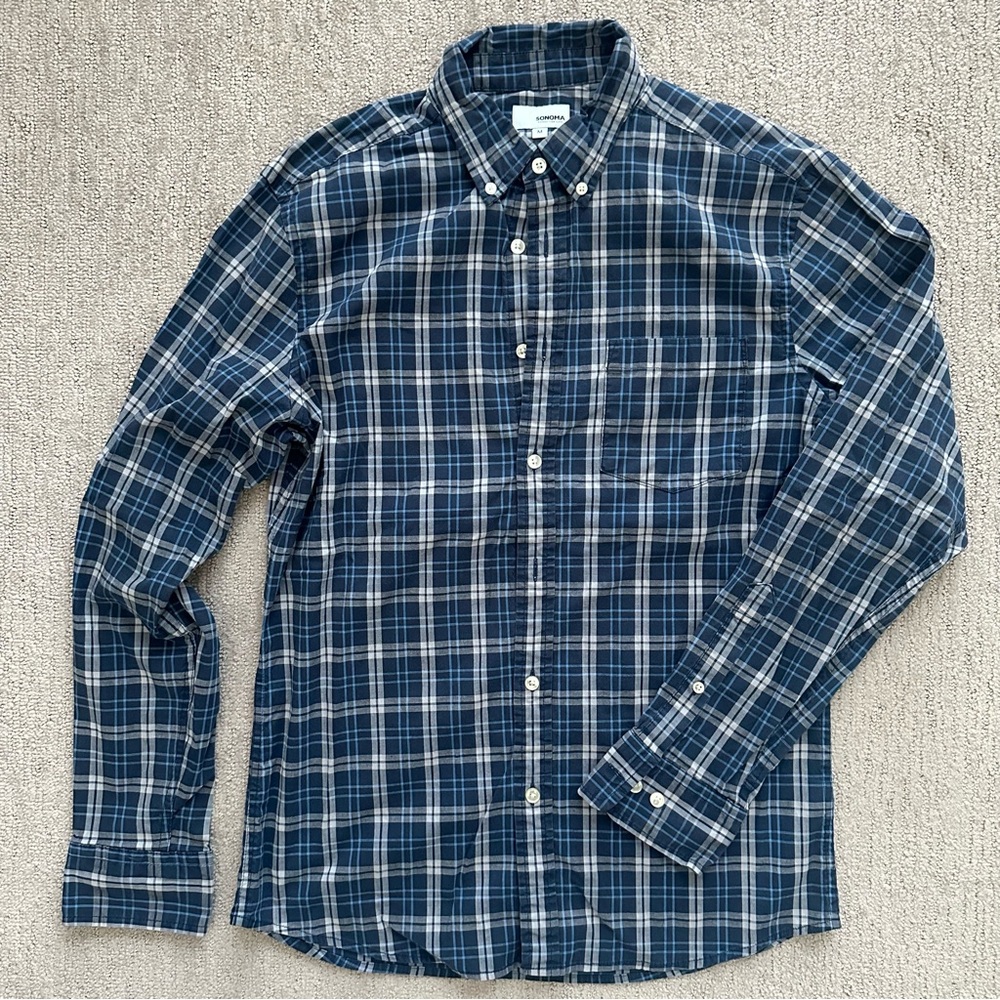 Sonoma Men’s Blue Button Down Long Sleeve